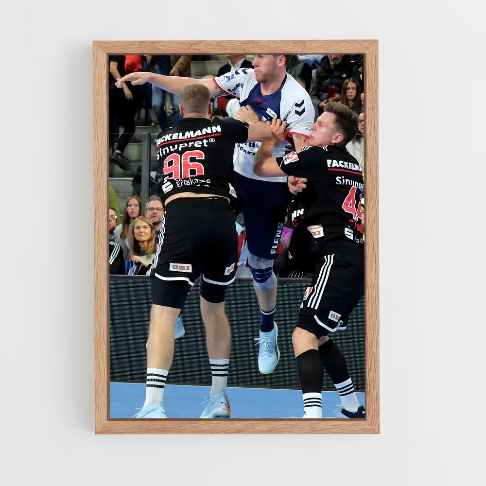 Poster rythme basketball – affiche Handball (vue 4)